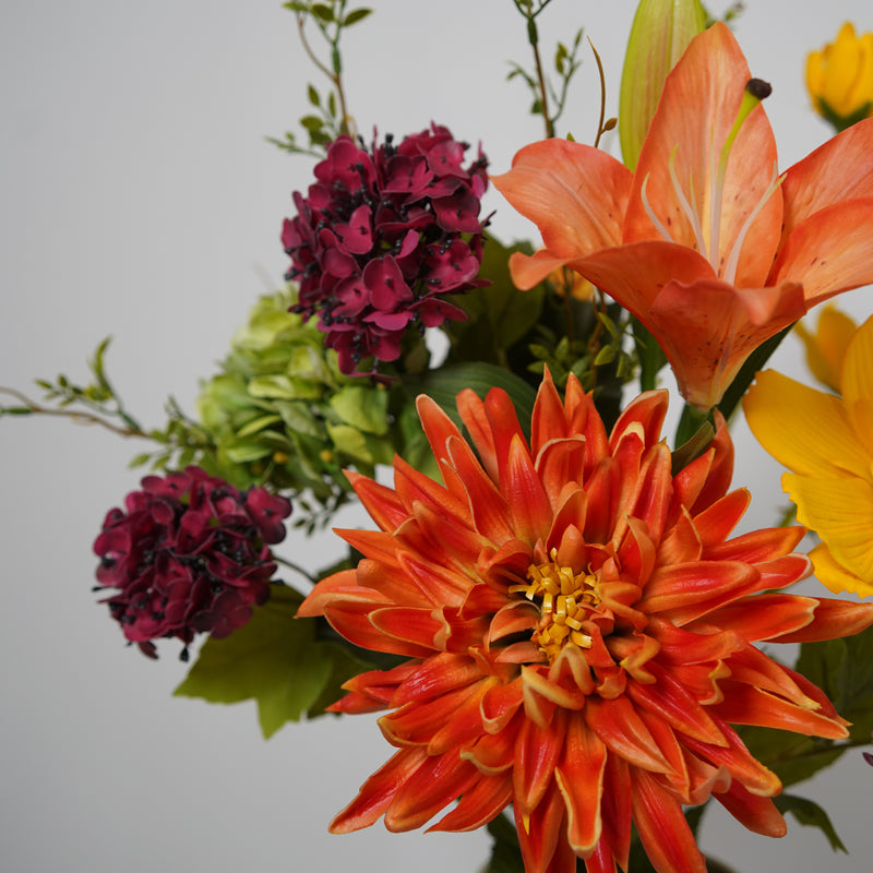 Bouquet de fleurs artificielles Eglantine