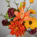 Bouquet de fleurs artificielles Eglantine