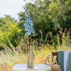 Delphinium en papier bleu, tige et fleurs - Flowrette