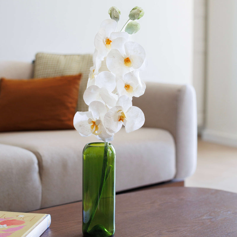 Orchidée papillon en papier blanc, vue en situation - Flowrette