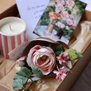 Coffret lueur florale rose, idée cadeau anniversaire - Flowrette