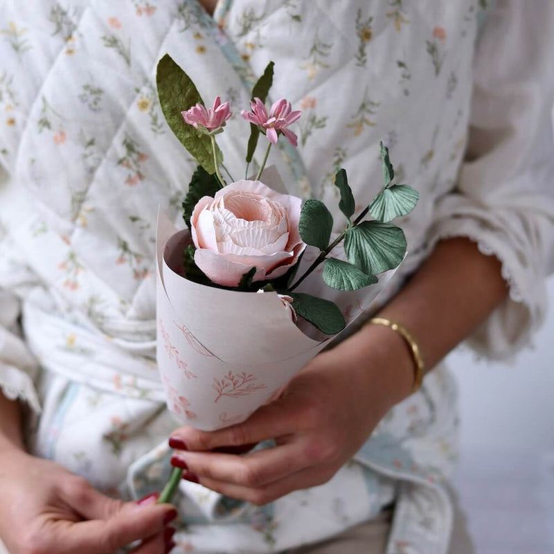 Coffret cadeau anniversaire fleurs Flowrette rose - Flowrette