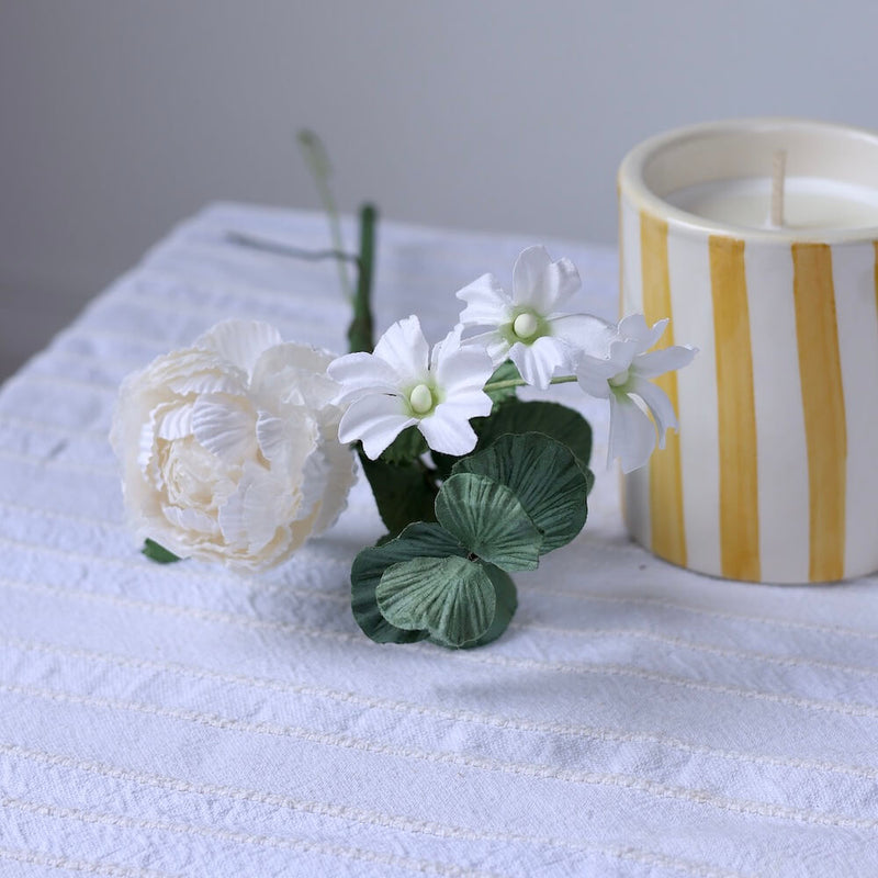 Coffret lueur florale jaune, détail du contenu - Flowrette