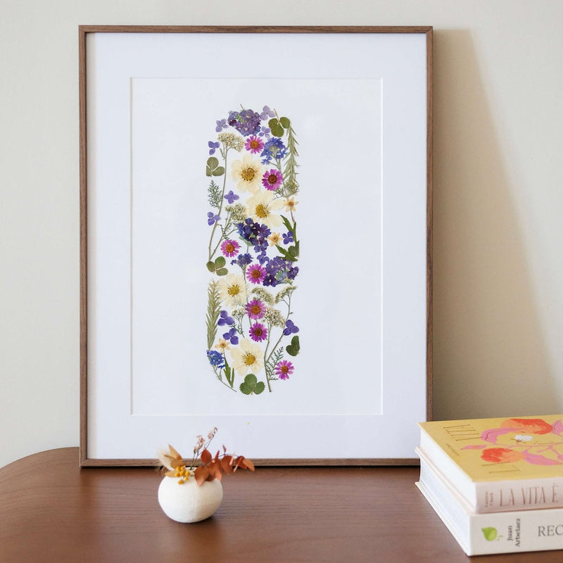 Herbier bouquet d'été A3, vidéo de présentation du cadre fleuri estival - Flowrette