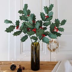 Branche de houx en papier