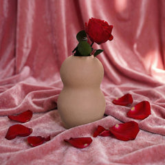 Rose anglaise rouge stabilisée, vue de face pétales préservés volumineux - Flowrette