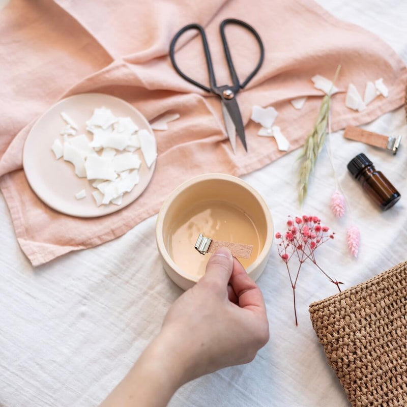 Barattolo di vetro di candela ferita fai -da -te