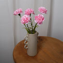 Œillet rose clair artificiel à la tige - Flowrette