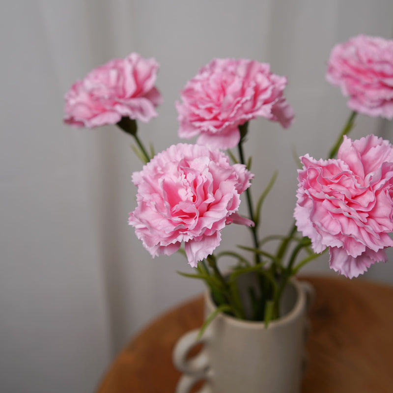 Œillet rose clair artificiel à la tige - Flowrette