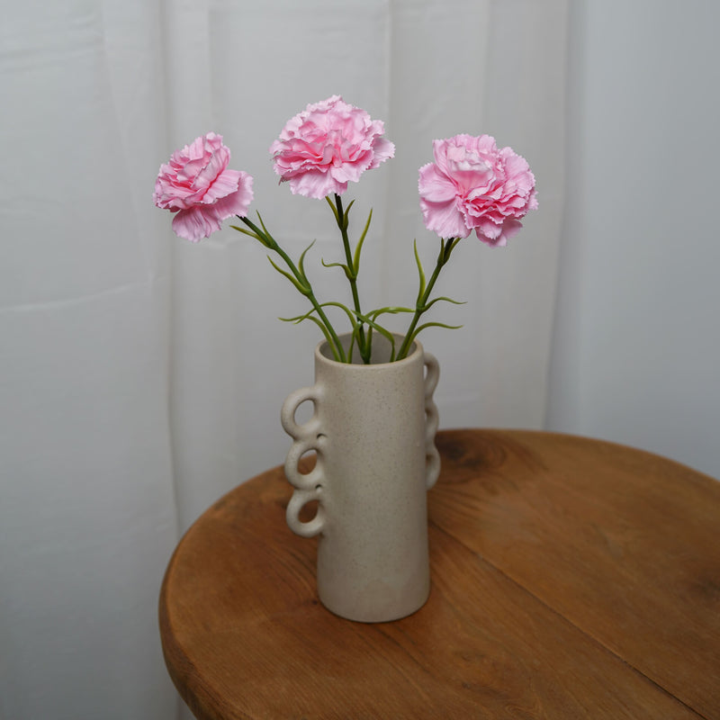 Œillet rose clair artificiel à la tige - Flowrette