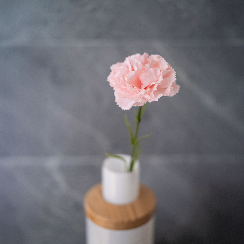 Oeillet artificiel rose poudré, bouquet de plusieurs oeillets assemblés - Flowrette
