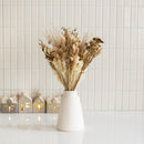 Bouquet fleurs séchées et stabilisées de Noël doré