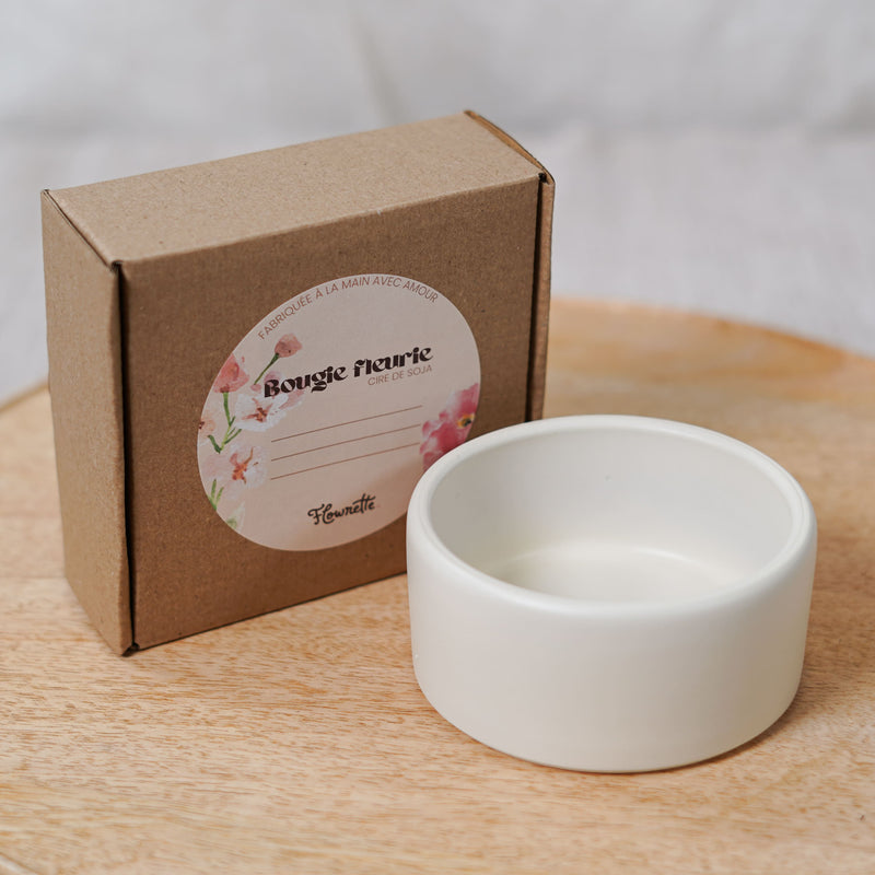 Pot en céramique pour bougie