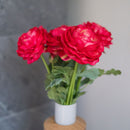 Flowrette-Kunstblumen. Ranunkeln-Fuchsia-Flowrette