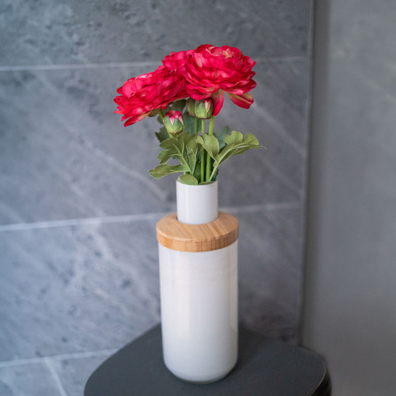 Flowrette-Kunstblumen. Ranunkeln-Fuchsia-Flowrette