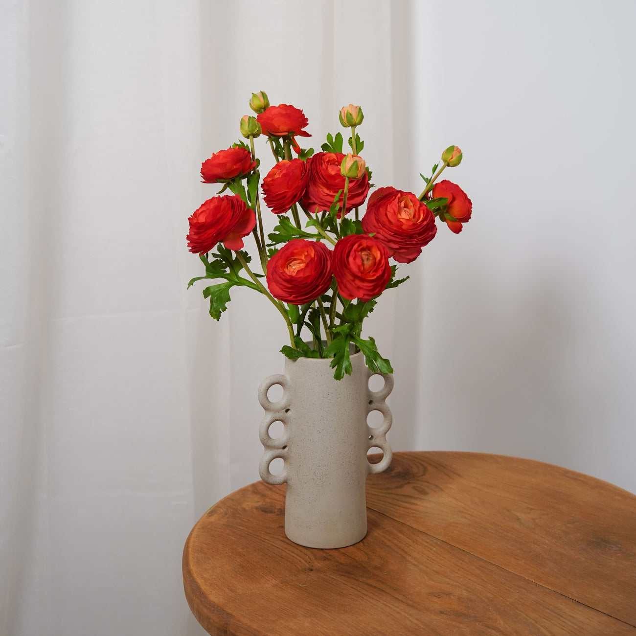 Renoncule rouge fleur artificielle -Flowrette
