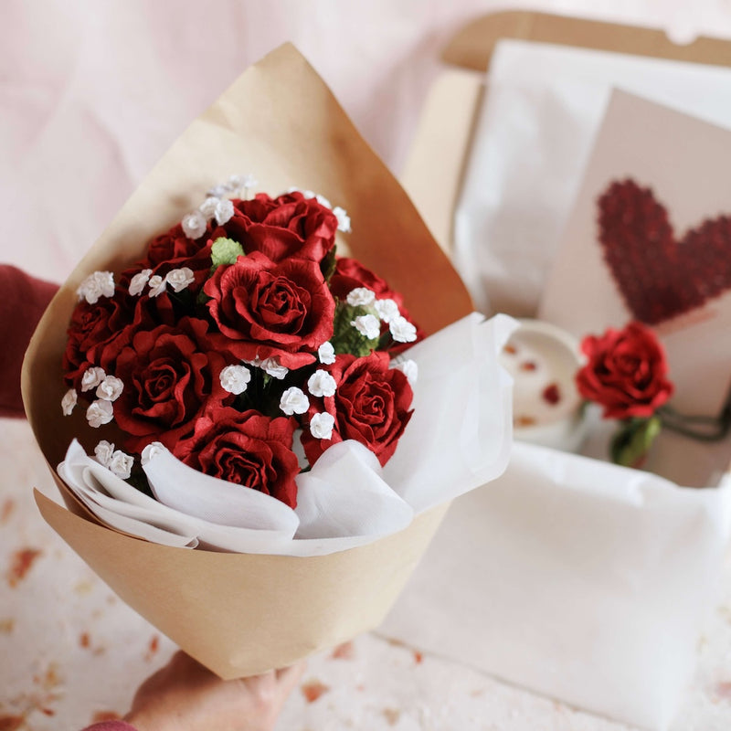 Lot De 6 Fleurs De Poinsettia Artificielles En Velours Pailleté - 30 Cm Pour Décoration De Sapin De Noël, Couronne, Table