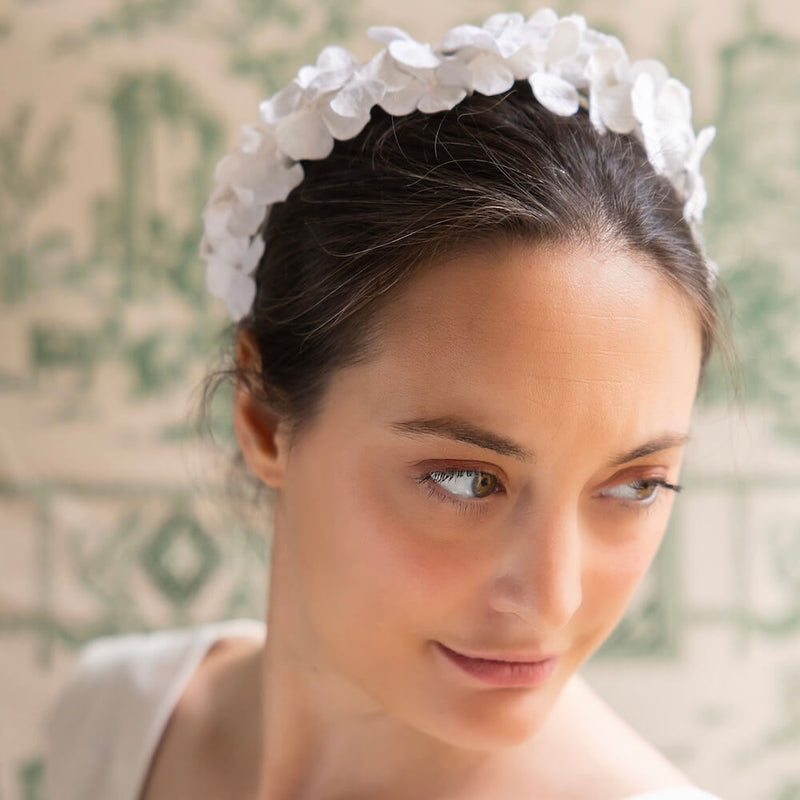 FloralGrace Lot De 3 Serre-Tête Blancs Pour Filles Et Femmes - Large Et Confortables Pour Coiffures Vintage Et Mariages