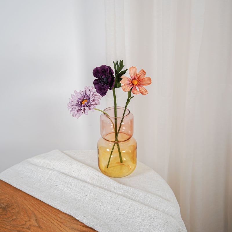 vase Pénélope : un vase en verre coloré