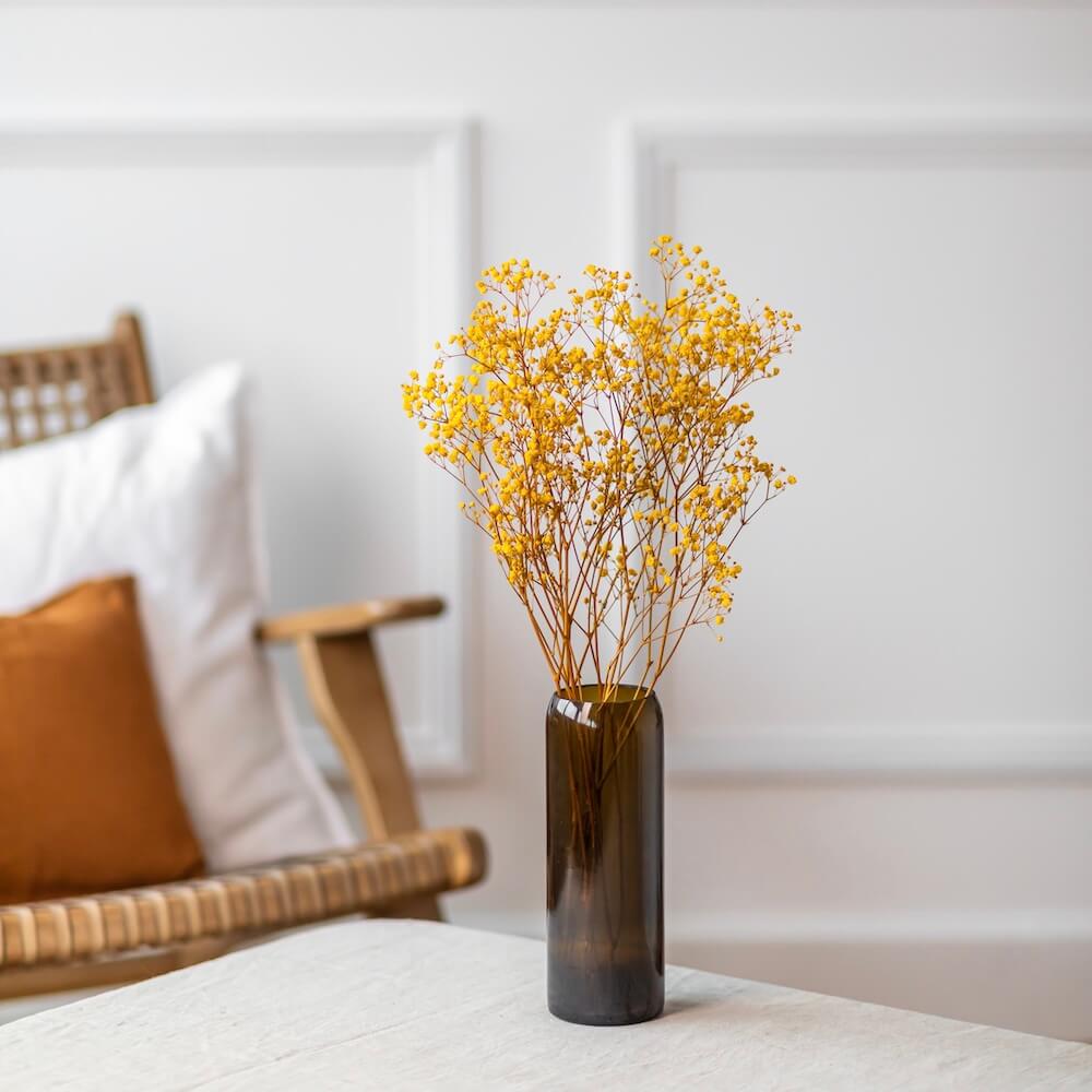 Botte de gypsophile jaune séché - Flowrette