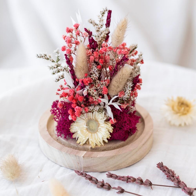 Collier de Noël pour femme avec fleurs colorées et cloches