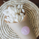 Botte fleurs séchées Phalaris blanc