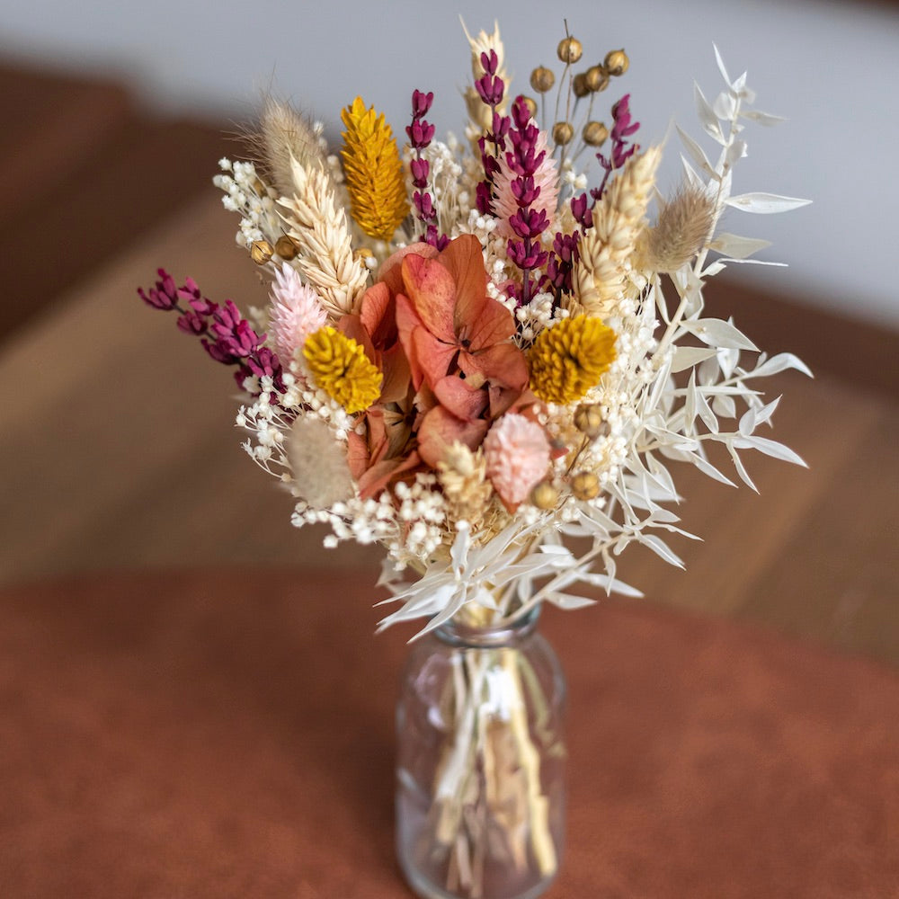 Petit bouquet automnal en fleurs séchées, vue principale - Flowrette